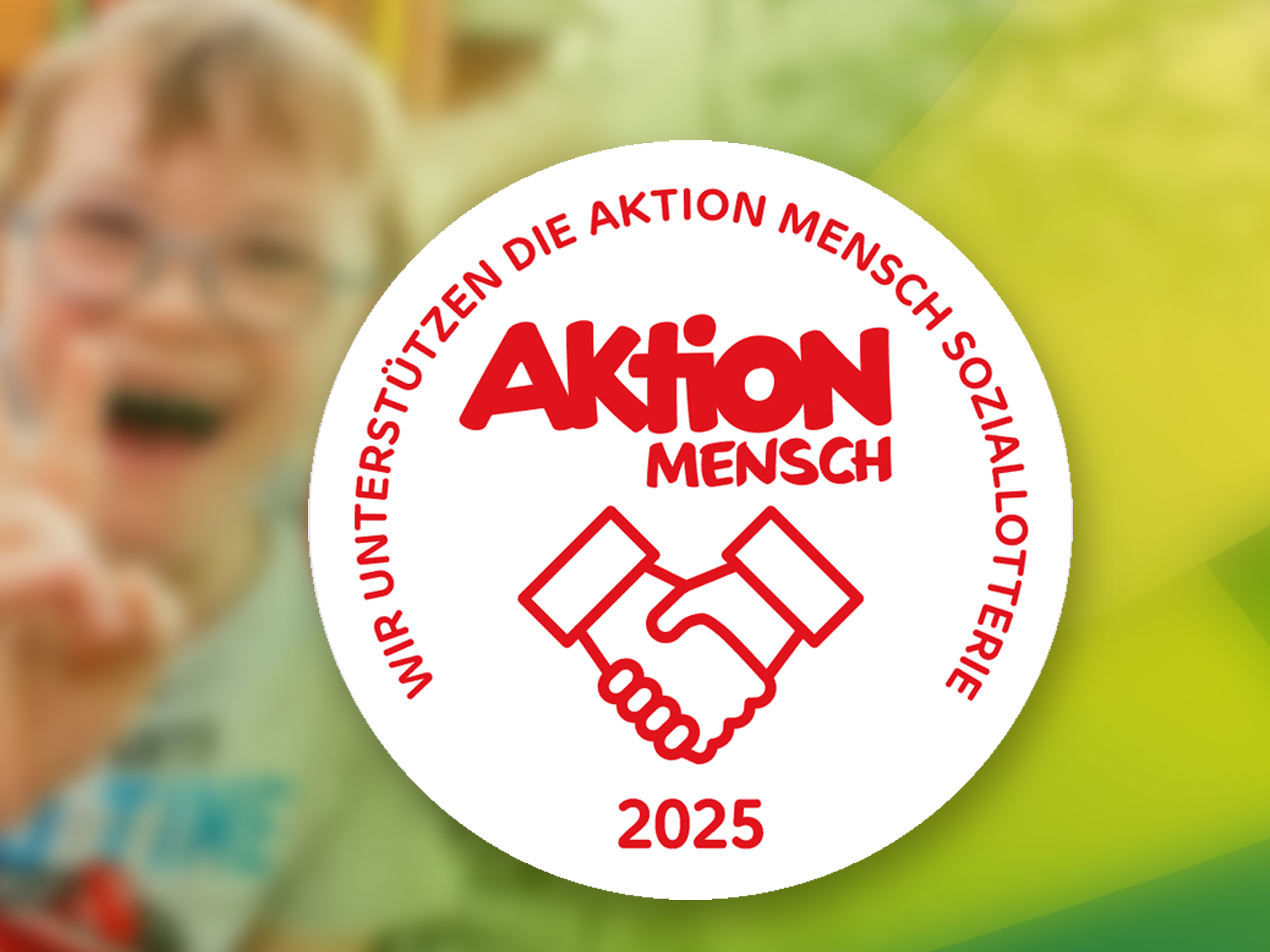 Wir unterstützen die Aktion Mensch